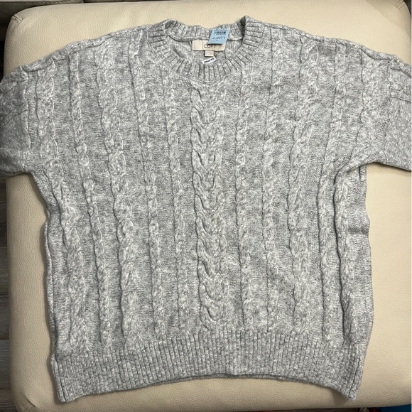 NWT - Loft By Ann Taylor Women's Cable Knit Sweater - Size L - Picture 4 of 8